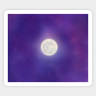 Full moon colorful skies Sticker